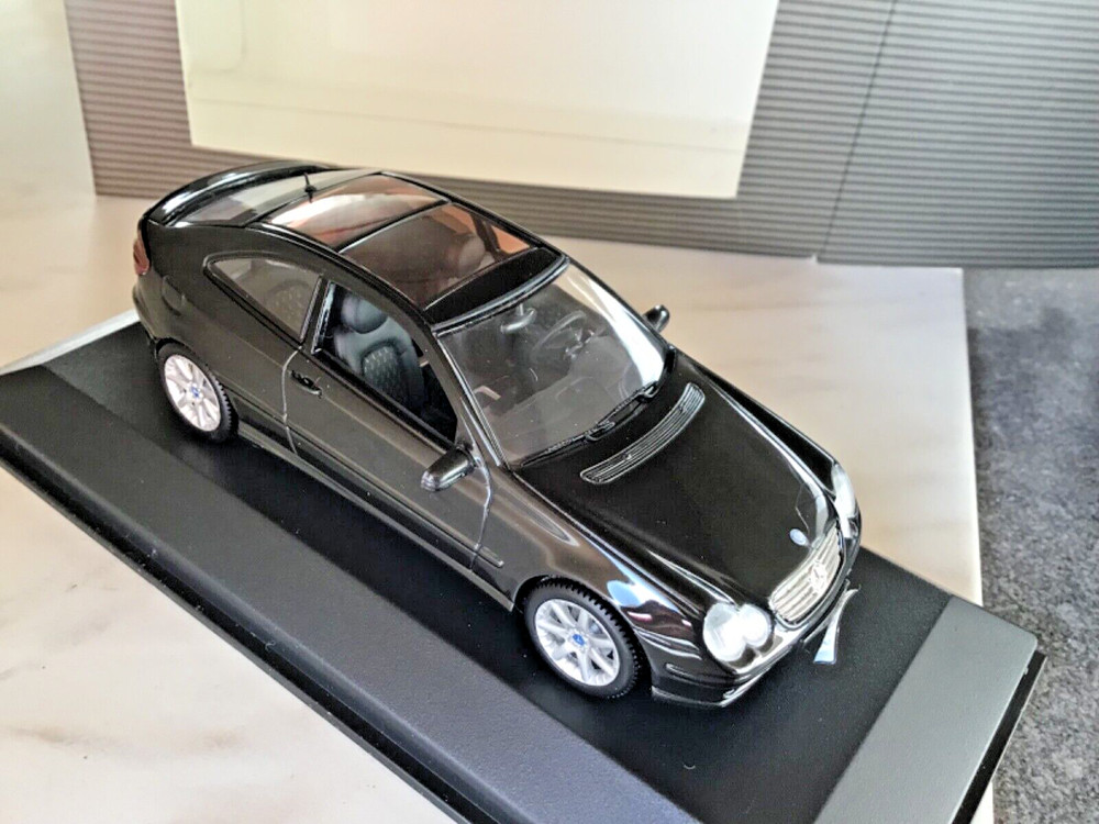 1/43 MINICHAMPS Mercedes Benz , C class coupe, sport,met. Black, mint+++!