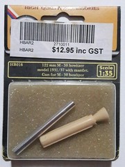 CMK #HB016 1/35 122mm M-30 howitzer model 1931/37w/mantlet-Gun for M-30 howitzer