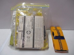 Vintage Plastic Model Parts Lot with Snake Funny Car and 1986 Corvette Indy Pace