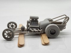 1960s Small Old School Dragster With Small Block Superch V8 1/25 Scale Mode Kit