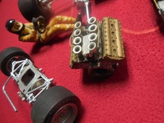 Vintage Tamiya 1:12 scale John Player special Formula One race car parts lot