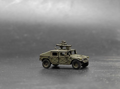 3D Printed 1/144 American Hummer armored vehicle Finished Model