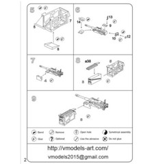 Vmodels 35083 1/35 Automatic grenade Launcher MK-19 Photo-etched accessories kit
