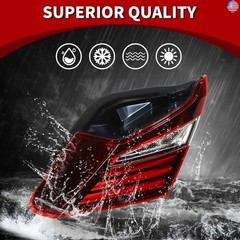 HO2803109 Inner Halogen Tail Light Passenger Side Compatible with 2016 2017