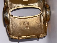 1956 MGA Promo Cigarette Lighter 1/32 Diecast Gold Plated Yamazaki Co Japan
