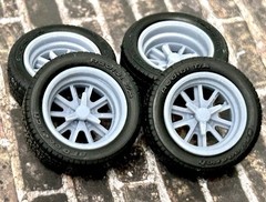 1/24 Scale: 18-inch “Halibrand Eleanor” Resin Wheels For Sports Cars