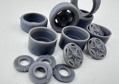 Bonneville Wheels With Bf Goodrich Tires 3-D Printed