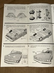 1960’s AMT 1960 Pontiac 3-in-1 Customizable Model Kit Instructions Sheet
