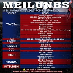 MEILUNBS 6×5.5 Wheel Spacers Fit for Tahoe, Avalanche, Yukon XL, Frontier