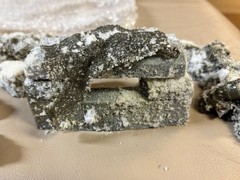 1/35 Resin Model accessories WWII snow MG bunker, oil tanks and rocks with snow.
