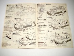 Vintage 80s Tamiya Ford Sierra XR-4i Model Kit Partially Assembled As-Is