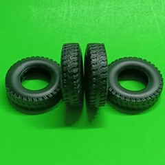 1972 Ford Pickup Truck Moebius 1/25 Rim Wheel Tire Dog Dish Cap F-250 Ranger 4×4
