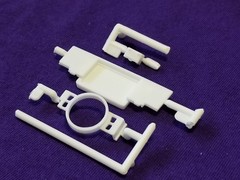 1961 Chevy Impala RADIATOR , SHROUD , BATTERY for Lindberg AMT 1:25 Model Kit 61