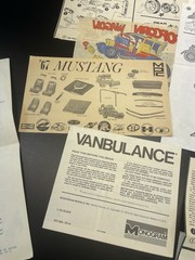 Vintage Monogram Model Kit Instructions Popcorn Eliminator Vanbulance More