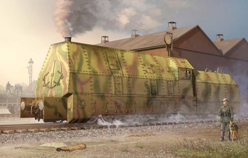 Trumpeter 00219 – 1/35 Ger. Armored Locomotive BR57 – New
