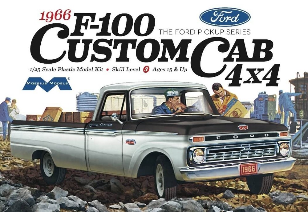 Moebius 1/25 1966 Ford F‑100 4×4 1236 Custom Cab Off‑Road Build