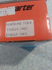 1/43 Starter resin kit Porsche 718/8 Targa 1962 or Targa 1963