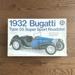 Entex 1932 Bugatti Type 55 Super Sport Roadster 1:20 Unassembled Model Kit 9309