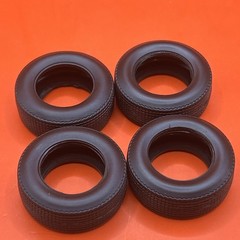 1968 Mustang Shelby GT500 AMT Tires Set Of 4 Model Parts 1:25 New 5