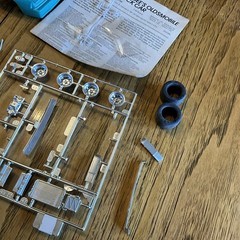 Built Model Car, 1987 Monogram Stock Car STARTED, INCOMPLETE, MODIFIED For Parts