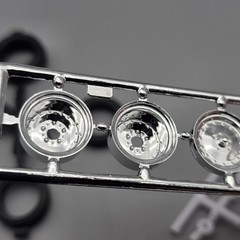 Revell 1/24 1966 66 Chevrolet Malibu SS Parts Kitbash Chrome Drag Wheels Tires