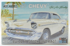 Atlantis 1957 Chevy Bel Air Hardtop – Stock Or Drag 1:25 Model Car Kit H1371