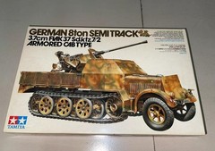Tamiya 35144 1/35 8ton Semi Track 3.7cm Flak 37 Sd.Kfz.7/2 Armored Cab Type Kit