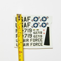 Vintage Lindberg Kit no. 308M Starfighter Decals