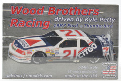 Salvinos JR Models “Citgo” Kyle Petty 1987 Ford Thunderbird – Wood Bros 1/24 Kit