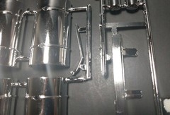 AMT Kenworth W-925 Tractor 1/25 chrome diesel fuel tanks air battery truck parts