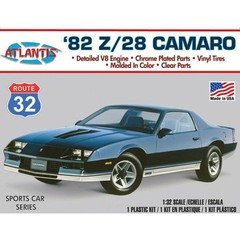 Atlantis Models M2004 1982 Camaro Z28 Route 32 1:32 Scale Plastic Model Kit