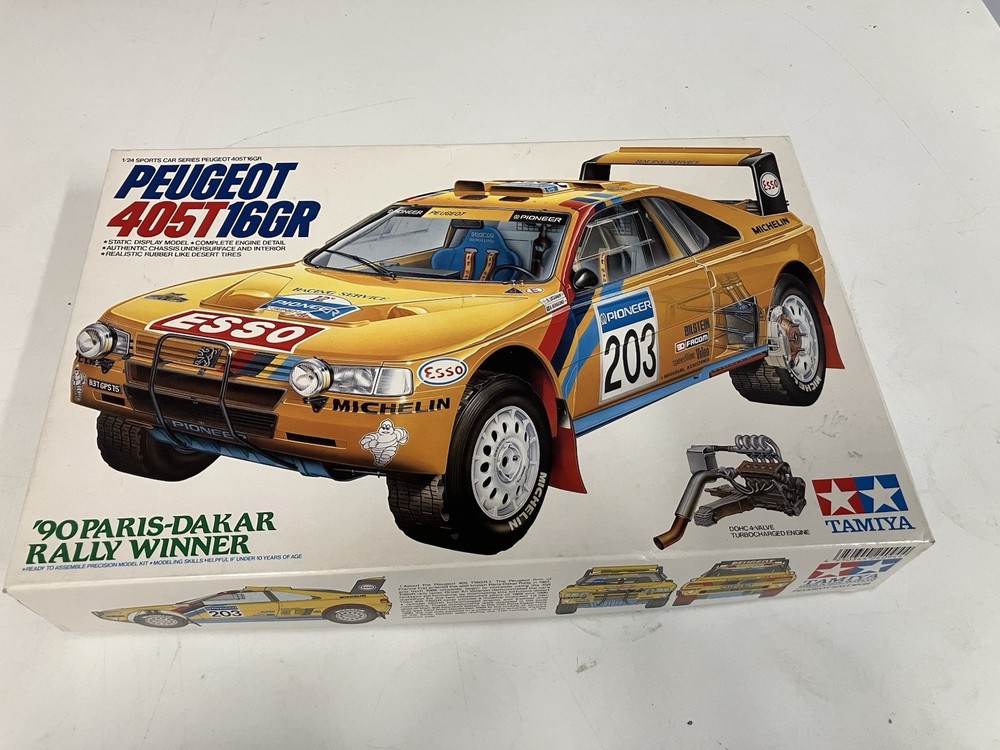 TAMIYA 1/24 Peugeot 405T 16GR ’90 Paris-Dakar Rally Winner Rare New