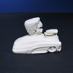 Jimmy Flintstone ’49 Merc with Frankenstein resin monster kit Neko Frankie LS1