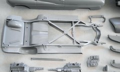 AMT TROPHY SERIES ’49 MERCURY 3 in 1 CUSTOMIZING KIT 1/25 grey plastic