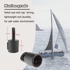 Boat Bimini Top Fittings Hardware 7/8 Inch Bimini Fittings Set,Nylon Bimini Top