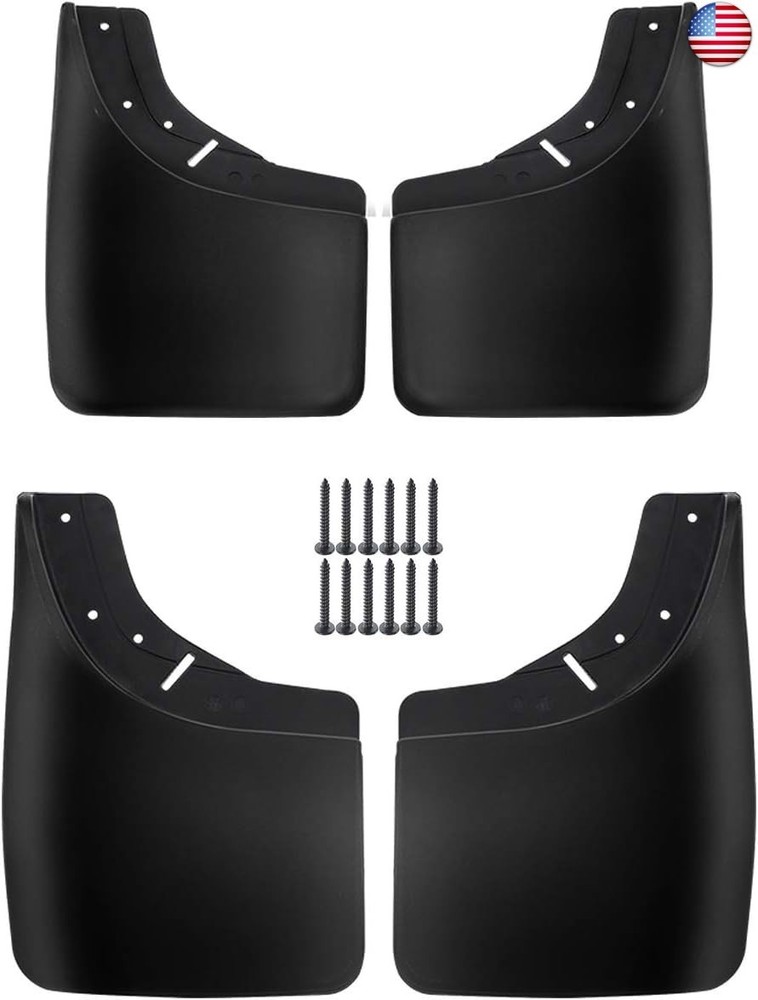 A-Premium Set of 4PCS Mud Flaps Splash Guards Mudguard Mudflaps Compatible with