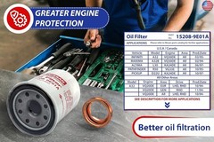 Pack of NEW Genuine OEM Engine Oil Filter 15208-65F0E + Drain Plug 4STEED