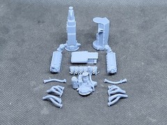 Ferrari 250 GTO Colombo model engine resin 3D printed 1:24-1:8 scale