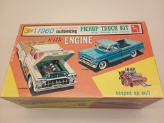 Amt 3 In 1 1960 Ford F-100 Pick Up Truck Model Car Kit Box Only