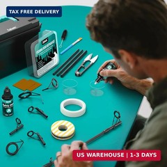 Fishing Rod Repair Kit – 3-In-1 Fishing Pole Complete Supplies Kit for Rod Tips,