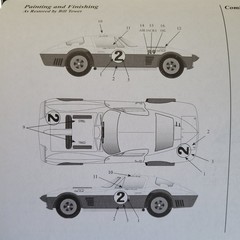 ’64 GRAND SPORTCORVETTE BODY,PHOTO ETCHED-DETAIL KIT,DECALS ,INTERIOR,GLASS,TRIM