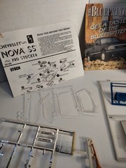 AMT 1/25 Scale Chevy Nova SS Pro Stocker Plastic Model Kit Open Box Started