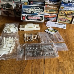 AMT ’65 Ford Galaxie 500XL 3-in-1 Kit Stock Car INCOMPLETE Missing Decals