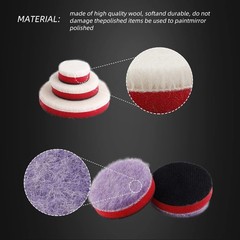 Spta 29Pcs Drill Buffing Pad Detail Polishing Pad Mix Size Kit 5/8-11 Thread