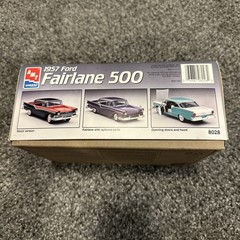 New Open Box AMT ERTL 1957 Ford Fairlane 500 1/25 Model Kit #8028