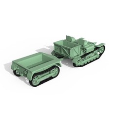 MRY-SFW SS35667 1/35 Military France Renault UE Tank Desstroyer With TrailerV1.9