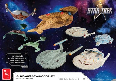AMT 1443 1/2500 Star Trek Adversaries & Allies Ship Set Plastic Model
