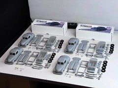 1:25 Plymouth Business Coupe 1949 Resin Model Kit With Clear Parts Included