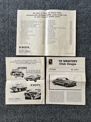 VTG Model Car Kit Instructions Directions Lot (25+) Monogram AMT Ertl Jo-Han