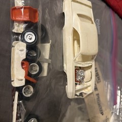 Vintage AMT Revell MPC Lot Of 12 Junkyard White Party All Unpainted Cars & Parts